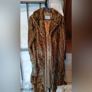 Pamela McCoy Faux Mink Coat